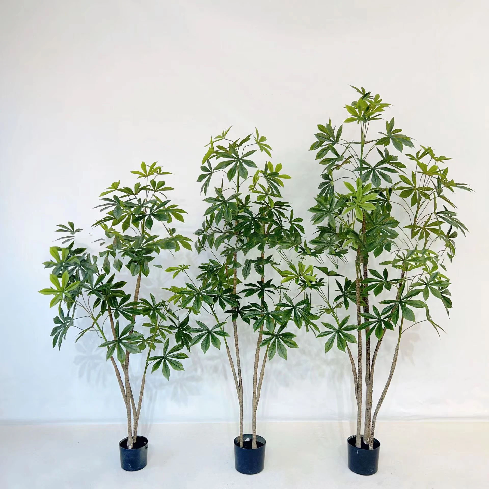Fengshui Fake Money Tree Indoor Faux Potted Plants Artificial Pachira Tree Good Luck Gift Fortune for Home Office Decor