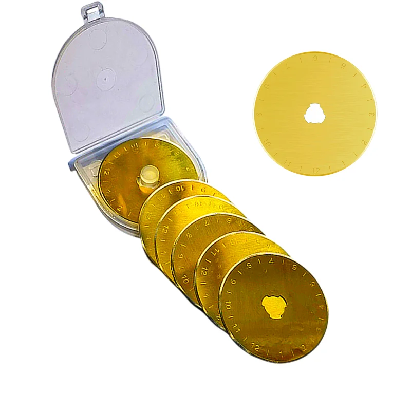 Titanium Rotary Cutter Blades 45mm 28mm 18mm  Spare Replacement Blades with Improved Sharpness, Ideal for Quilting Scrapbooking