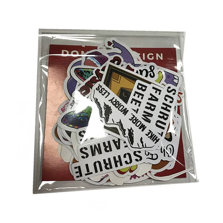 Custom Cute PVC Vinyl Kawai Aesthetic Design Logo Stickers Bulk Printing Waterproof Die Cut Sticker Pack