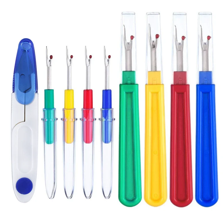 Sewing deburring tool  handle thread cutter