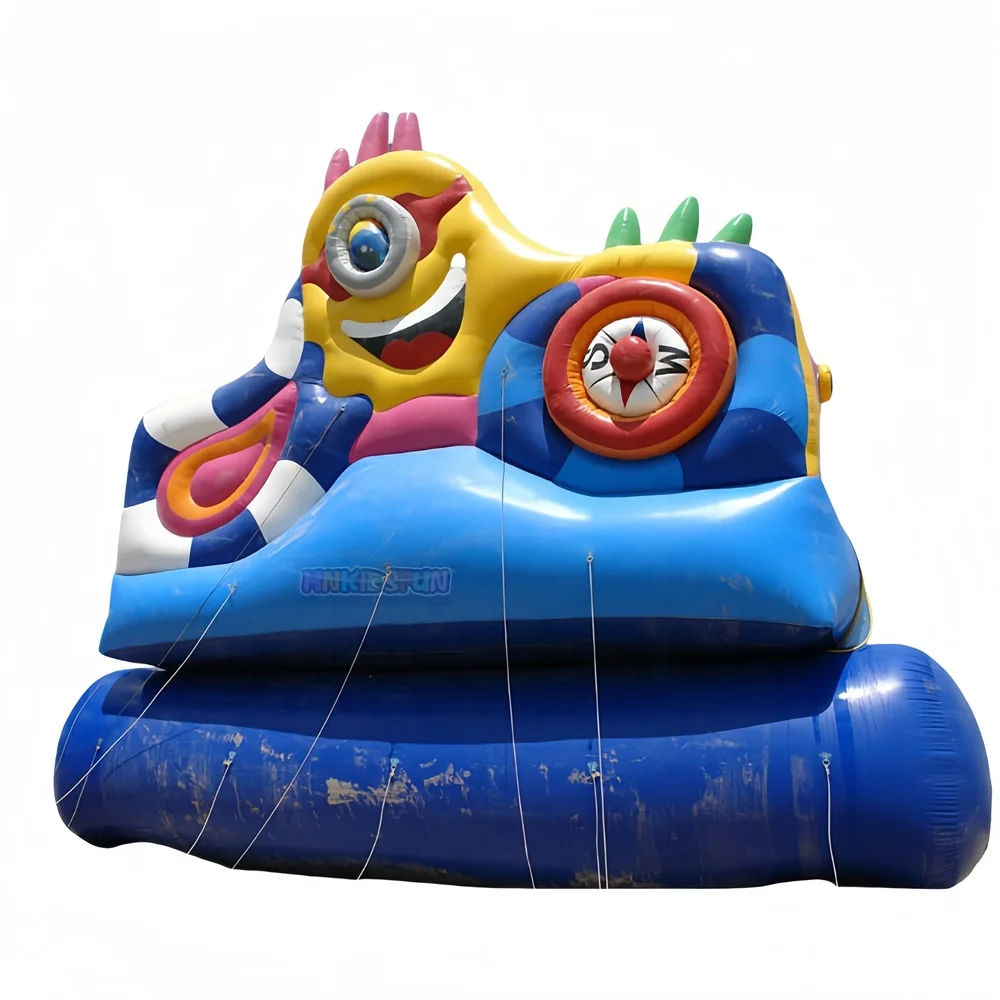 Outdoor Ground Inflatable Water Park With Big Pool Slide Land Inflatable Aqua Park Fun Amusement Park