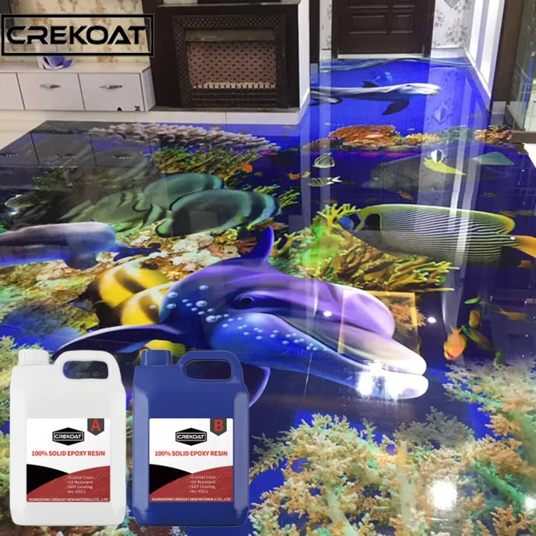 Chinese Supplier Wholesales Low Price 3D Epoxy Resin Floor Coating Epoxy Resin And Hardener 3D Floor