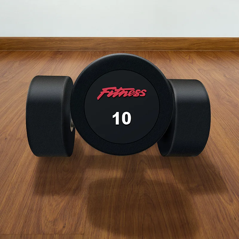 Мужская Фитнес-комната Коммерческая фиксированная Тяжелая атлетика шестиугольная гантель из полиуретана