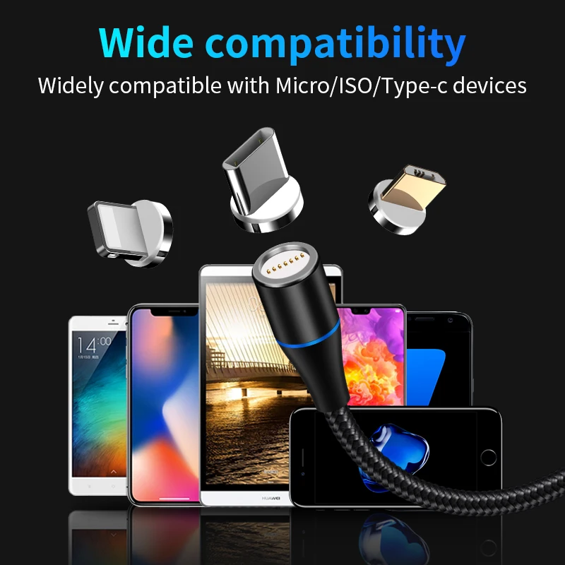 3 in 1 charging cable magnetic usb magnetic cable usb cable fast charging