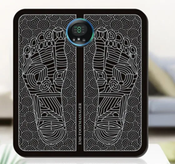 EMS Foot Massager Mat Pad Relax Feet for Home and Office Use Portable Electric Massage Pad