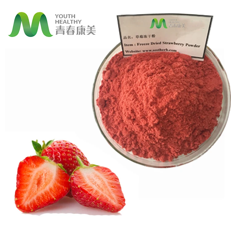 Dried Fruit Powder Organic Freeze Dried Strawberry Powder In Bulk