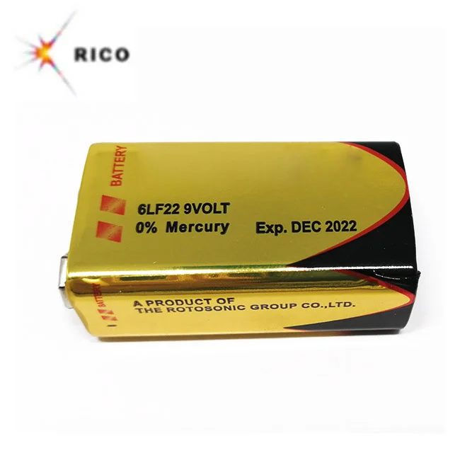 ROTOSONIC Hot selling 9V 6LR61 used for Electronic Equipment alkaline dry batteries