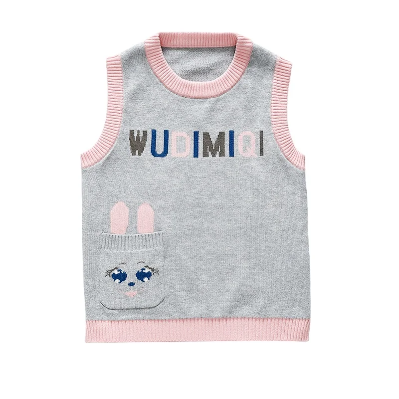 
Outdoor Girls Faux Waistcoat Wholesale Custom Design Soft Cotton Baby Vest 