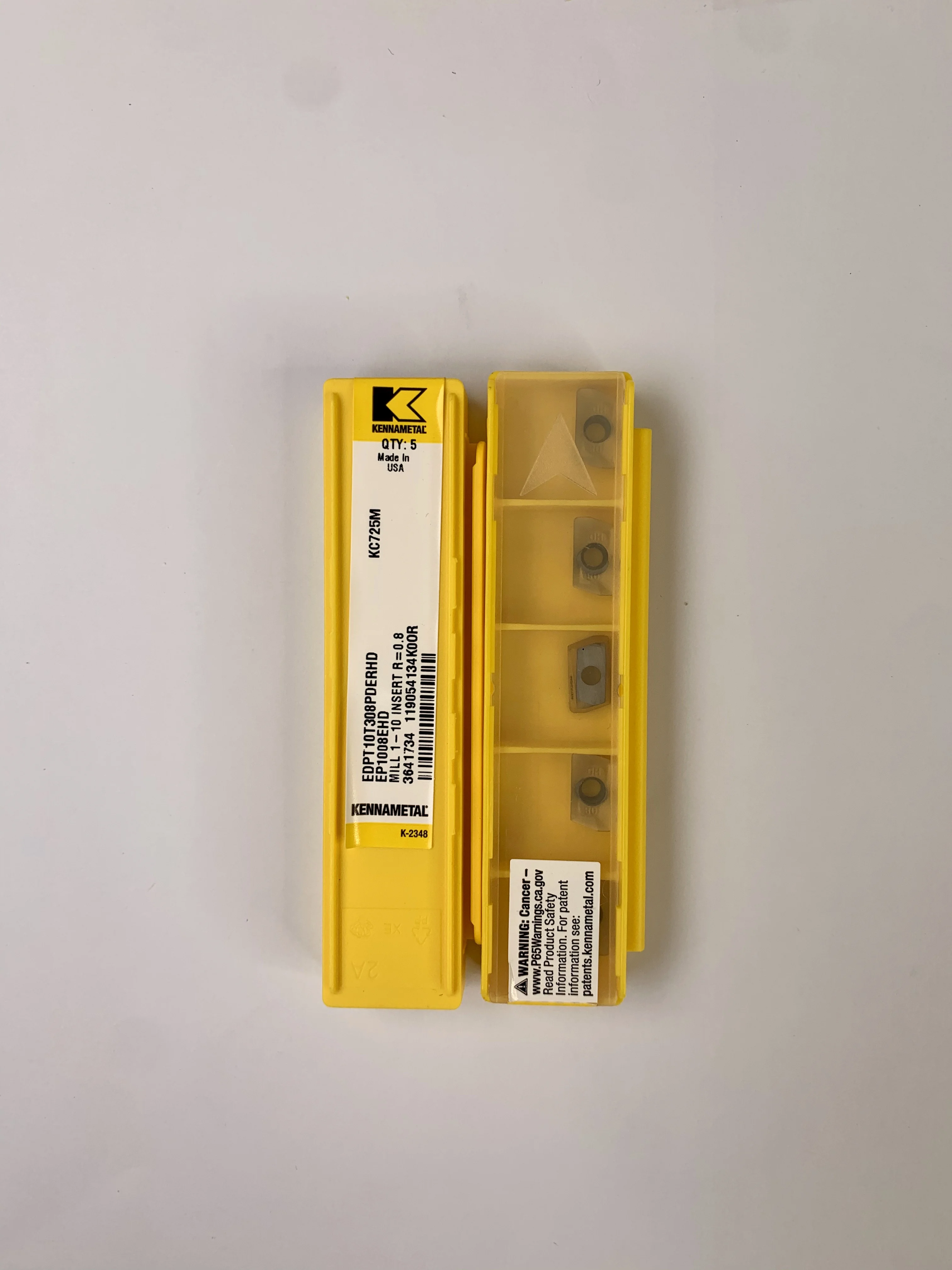 Original EDPT10T308PDERHD-KC725M Carbide Milling Inserts CNC tools Milling Cutter For Steel Stainless Steel  And Titanium Alloys