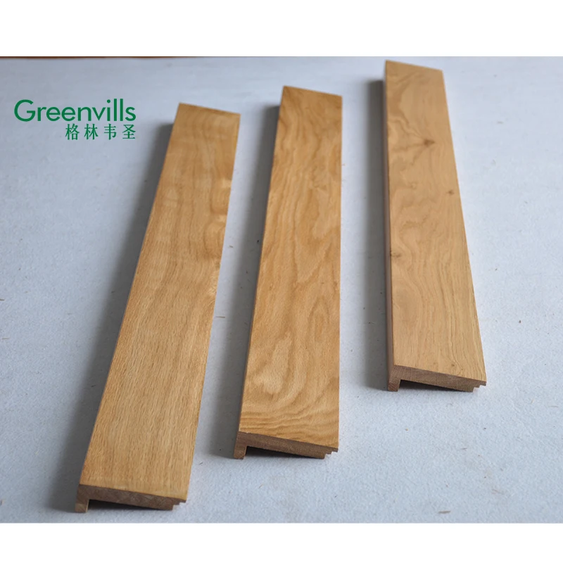 Greenvills flooring accessory stair boards natural oak solid wood stair nosing