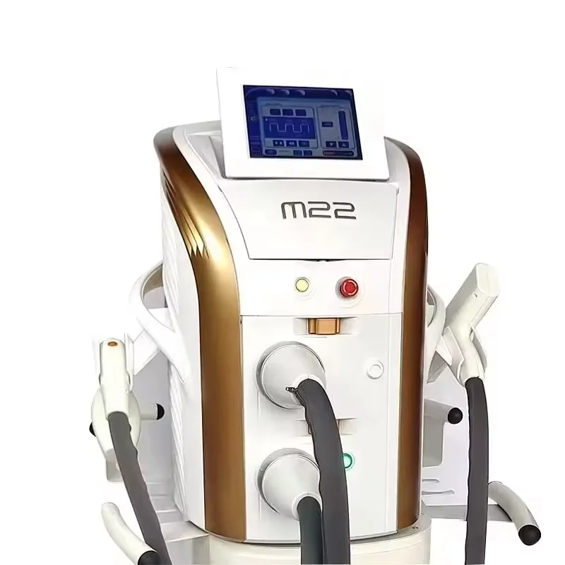 M22 Portable 2 In 1 Hair Removal +nd Yag Laser Skin Beauty EquipmentOpt Ipl Laser Beauty Machine
