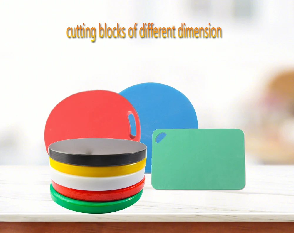 cutting board chopping block with easy grip handles  two side non slip plastic chopping board