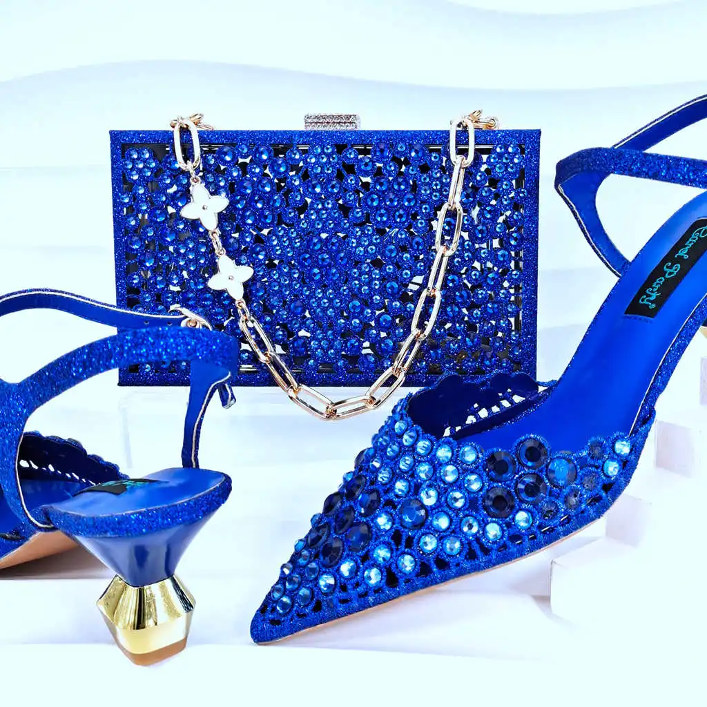 Matching Shoes And Bags Set Beautiful Italian Shoes Women Handbag for Wedding Party