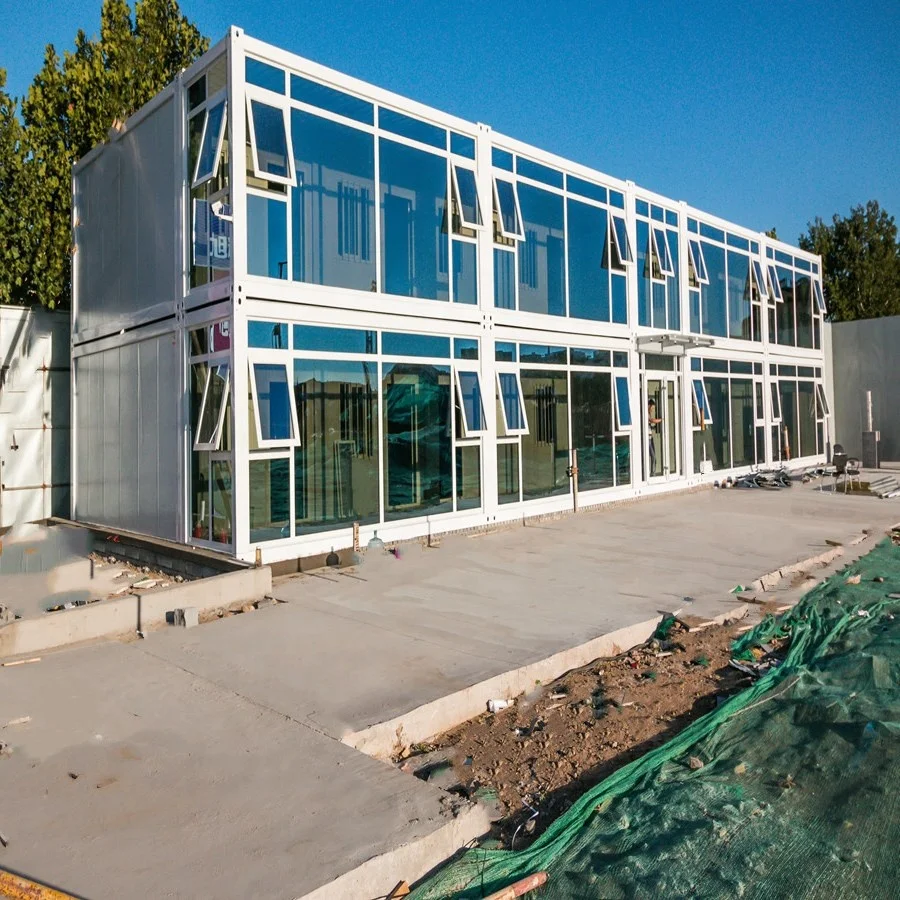 Bangladesh 3 storey bedroom 20 feet Sandwich Panel and Decoration Ceiling prefab container house