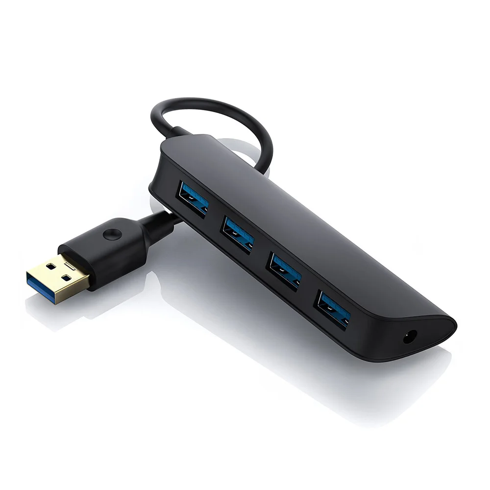
 Портативный Прохладный ультра тонкий 4-портовый USB 3,0 центр данных  