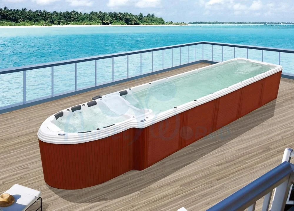 11.8 Meter Ship Shape Luxury Balboa System Outdoor Endless Swimming Pool