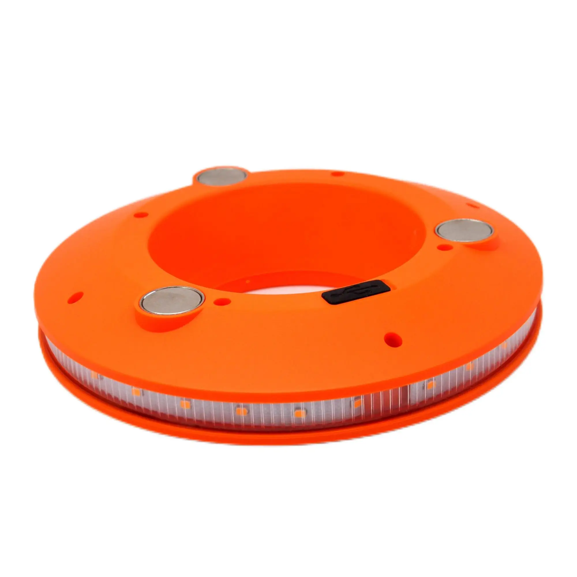 Rechargeable Road Cones Commander Ring Lamp Obstruction Light Warning Barricade Flare Strobe Led Beacon Light For Traffic Cone