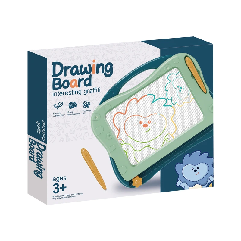 High quality diy painting kids plastic writing erasable magnetic drawing board toy