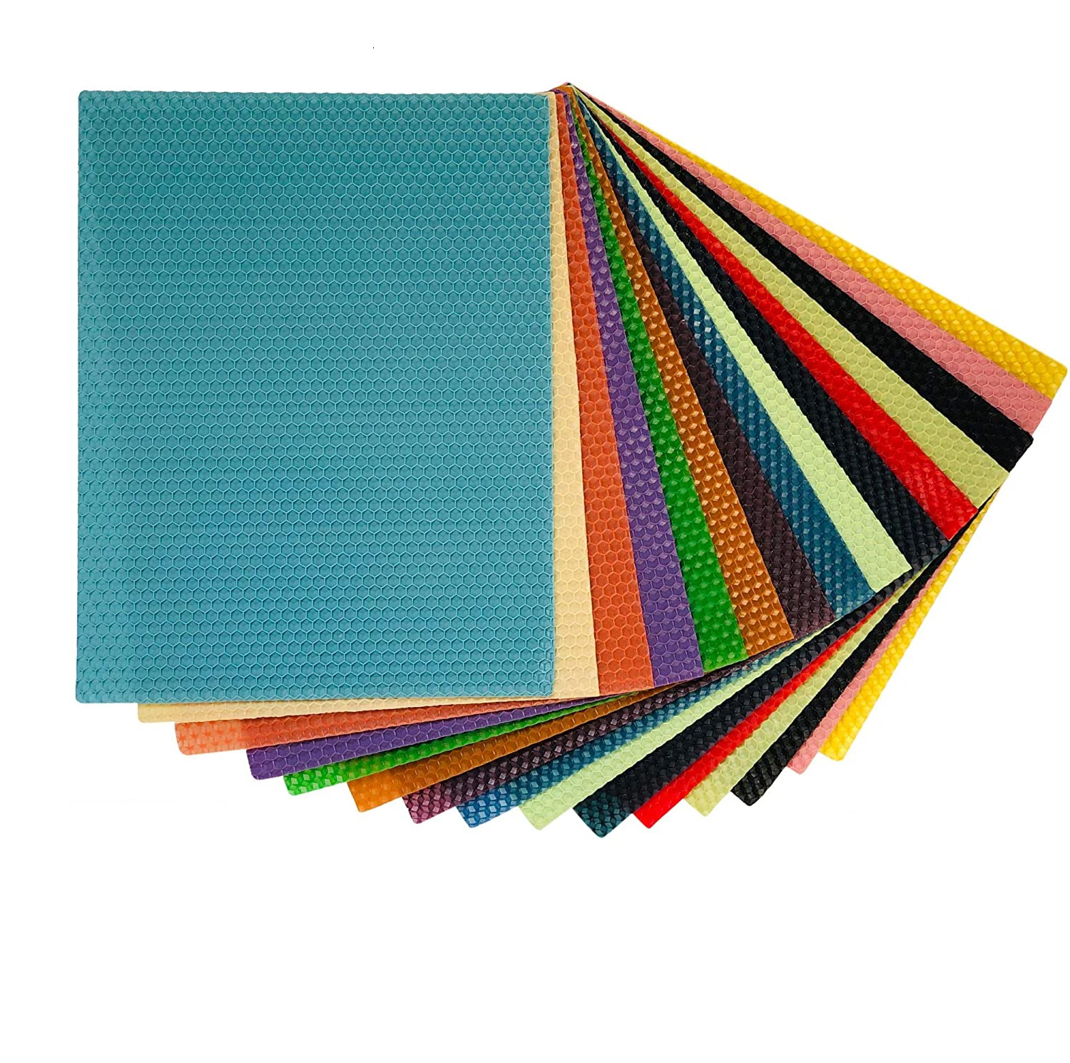 Colorful beeswax sheets for candle making Beeswax honeycomb sheets