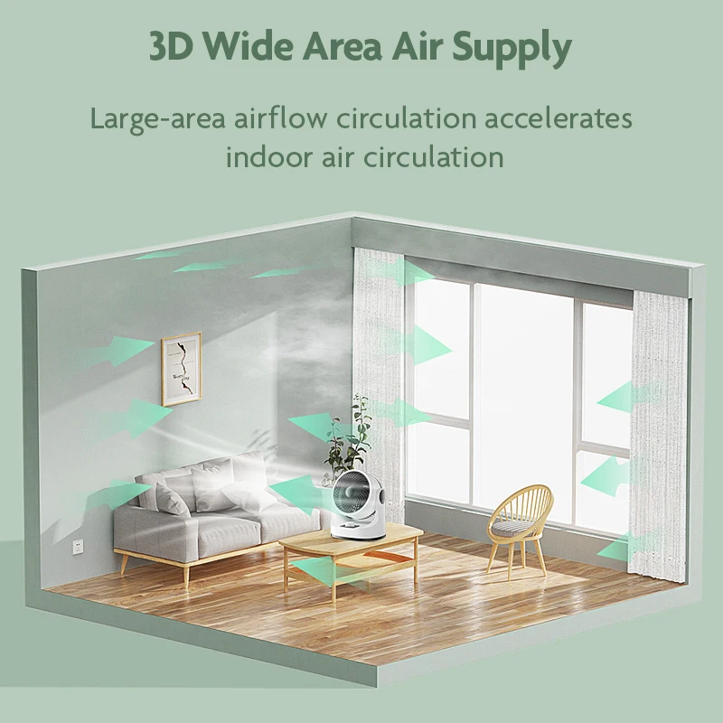 Portable fan motors portable fan table air circulator fan Hot Sale Home Office Table Multi Personal Space