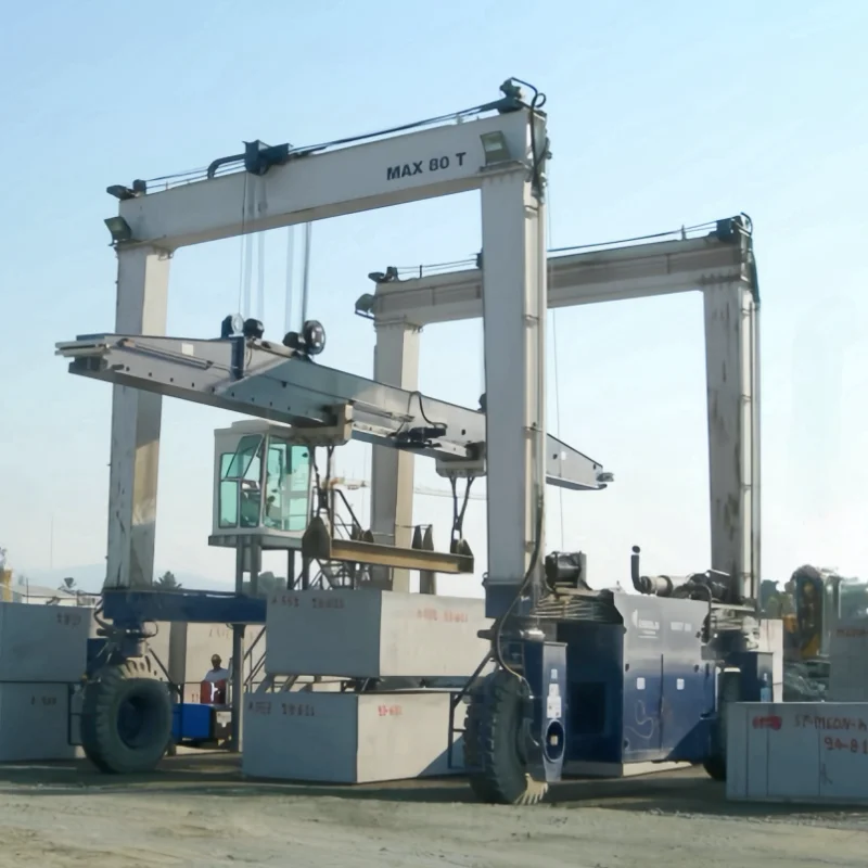 New 50 Ton Mobile Gantry Crane with Core Motor Engine & PLC Components for Construction Industries