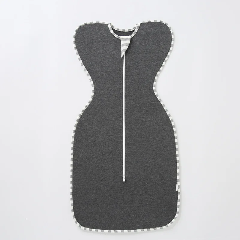 BEIBEIHAPPY Factory Supply Safe Self-Soothing 2.5 Tog Swaddle Blanket Bamboo Sleeping Bag Sleep Sack for 0-9 Months Newborn Baby