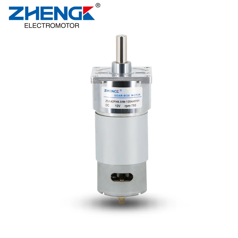 Электродвигатель ZHENGKE PMDC ZGA42FH ZYTD 555 12 В 24 с высоким крутящим моментом и