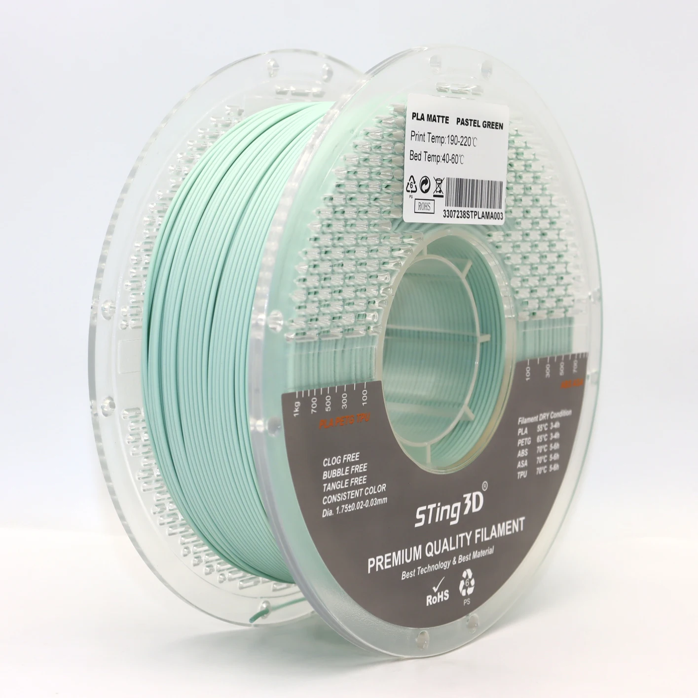 Sting3d 1,75 мм PLA нить PLA 3d нить PLA 3d нить PLA pro 3d печатная нить TPU ABS ASA filamento 3f pen