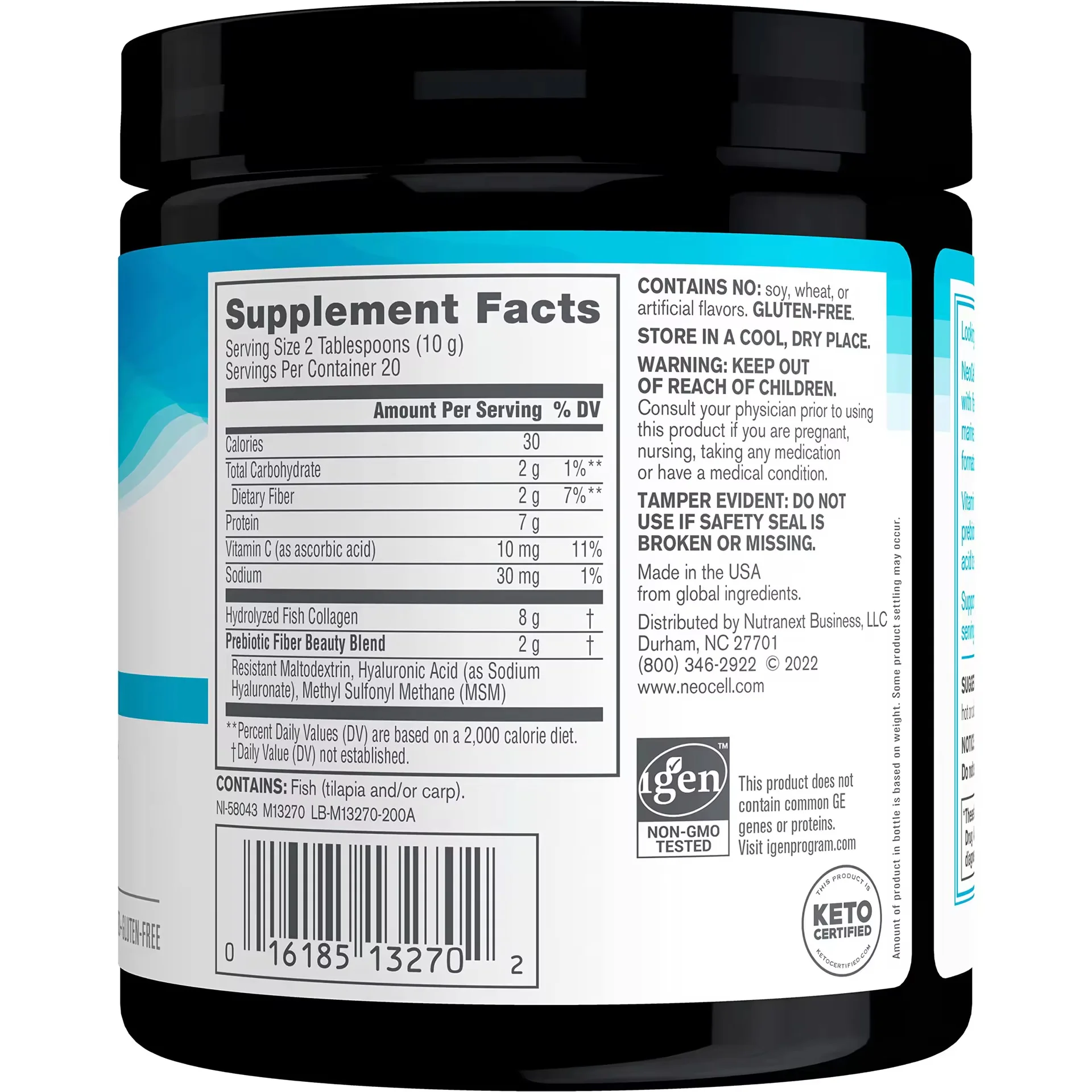 Marine Collagen Peptides Powder For Hair Skin Nails Collagen Powder Drink With Vitamin C