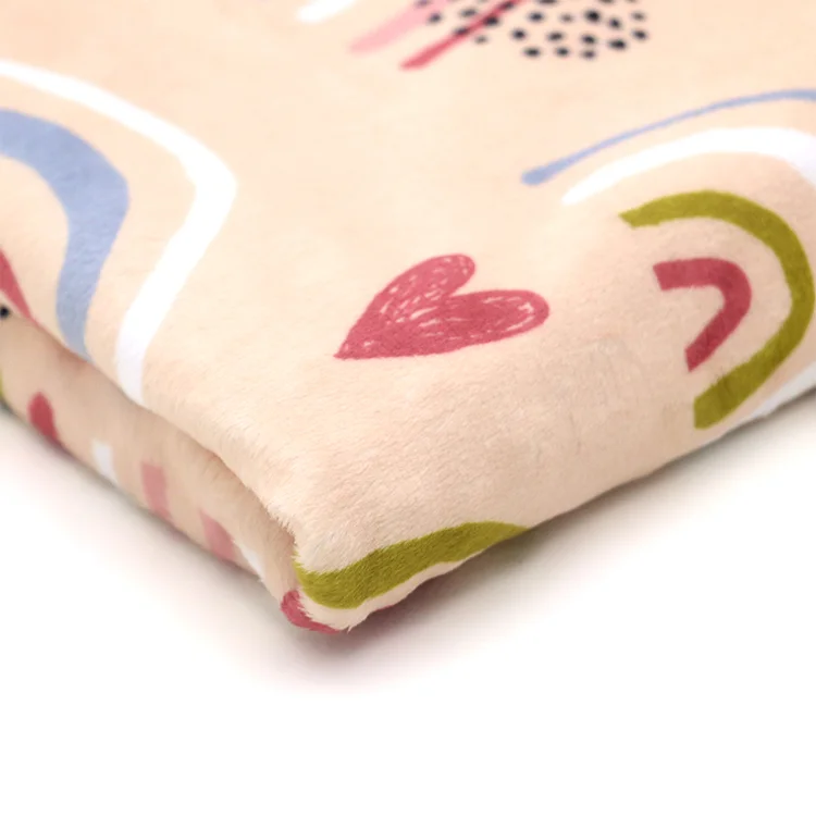 
30 x 40 Inch Wholesale Double Layer Breathable Unisex Minky Warmer Swaddle Personalized Baby Plush Blanket For Winter 