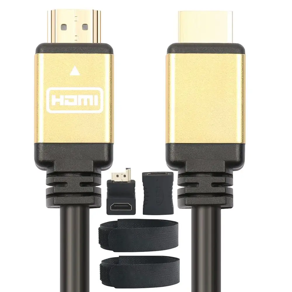
Hot Sale TDR/4K 60Hz 18Gbps PVC Yellow Square HDMI 4K Cable for Computer/TV 