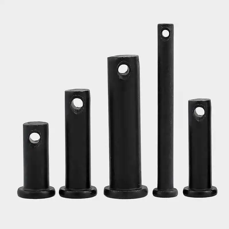 China manufacturing  M10 M12 Flat head With Hole Locating Pins Position Pin GB882 Black