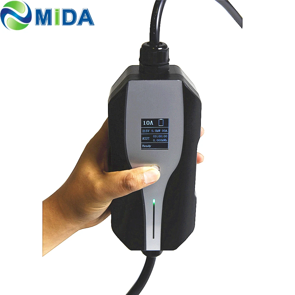 IP 67 waterproof IEC 62169 ev charging cable type 2 portable ev charger