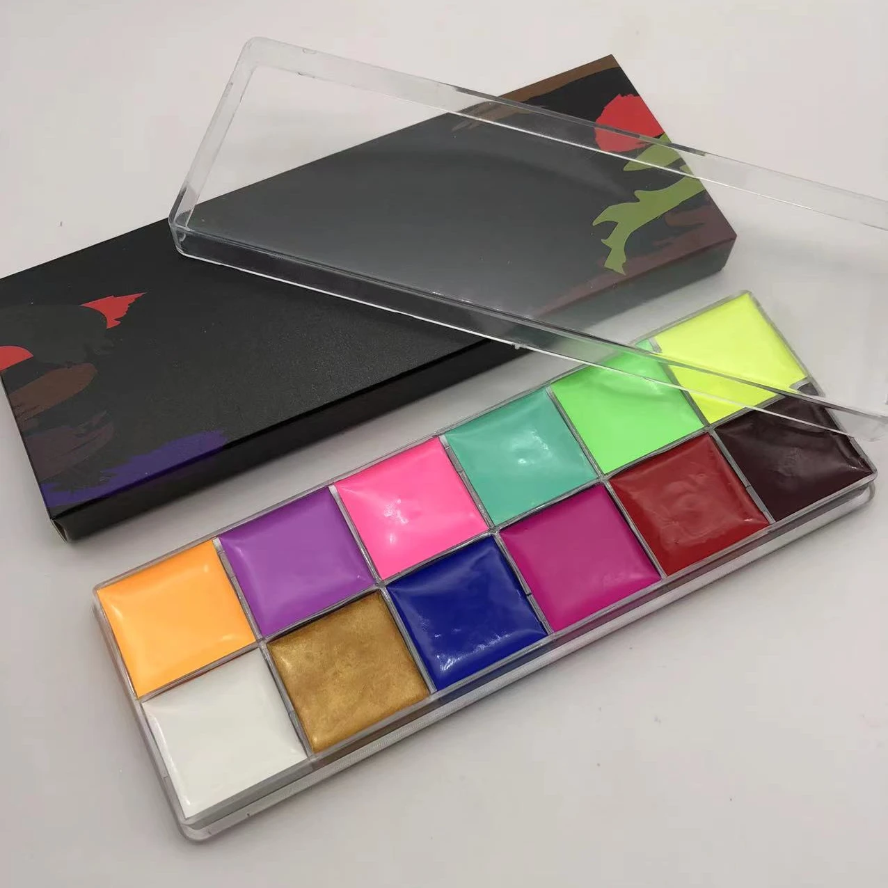 12 colors High Quality waterproof  Body Painting Professional Colorful Body Art oil  Face Body Paint