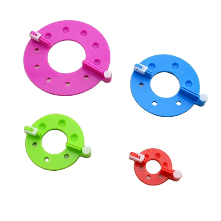 Factory Sale 4 Sizes Plastic Pompom Fluff Ball Weaver DIY Knitting Craft Yarn Sewing Tools Pom-pom Maker