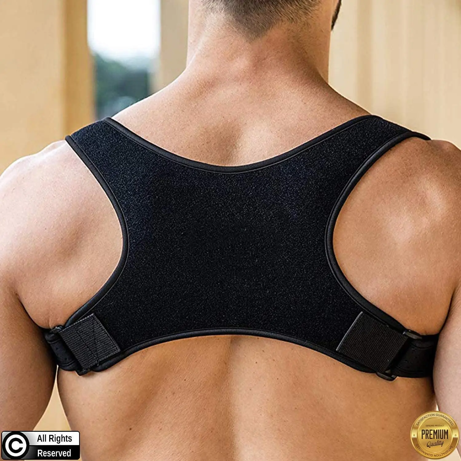 Wholesale Custom Logo Posture Correction Back Straightener Adjustable Upper Back Support Brace Posture Corrector