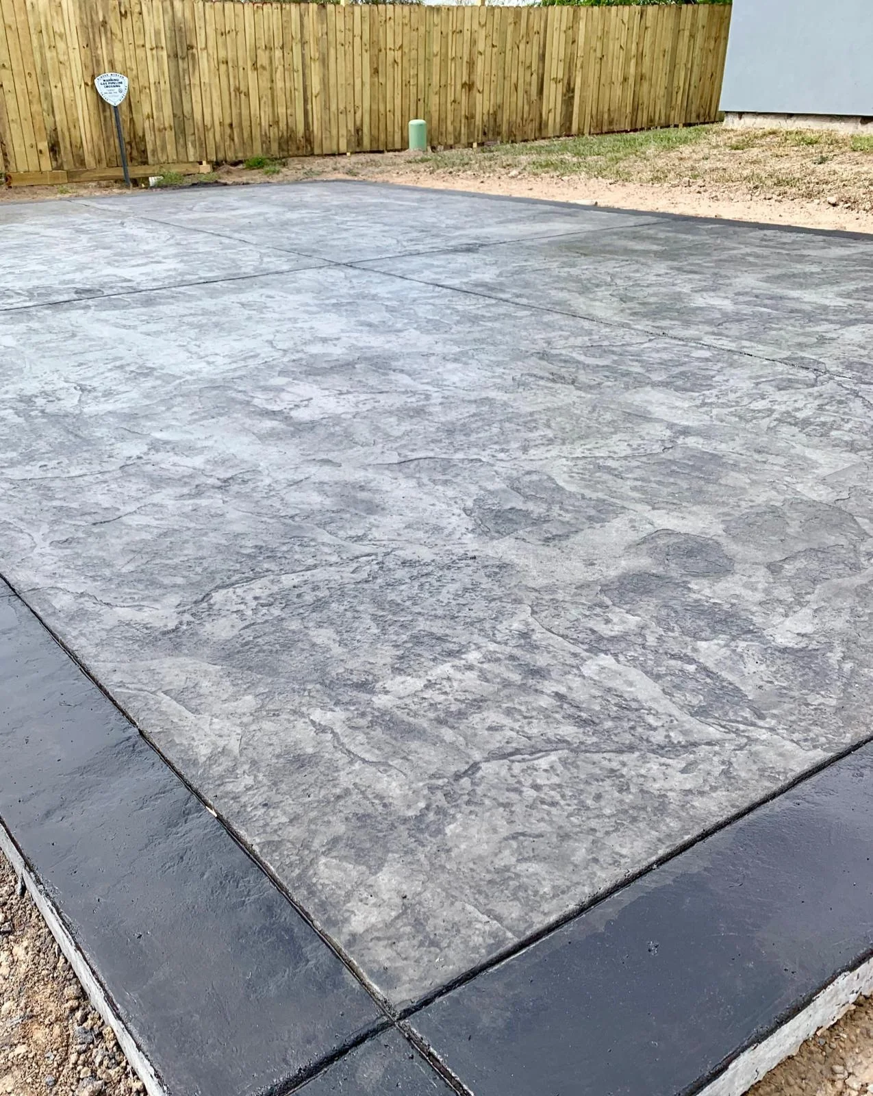 Polyurethane concrete imprinted stamped mat