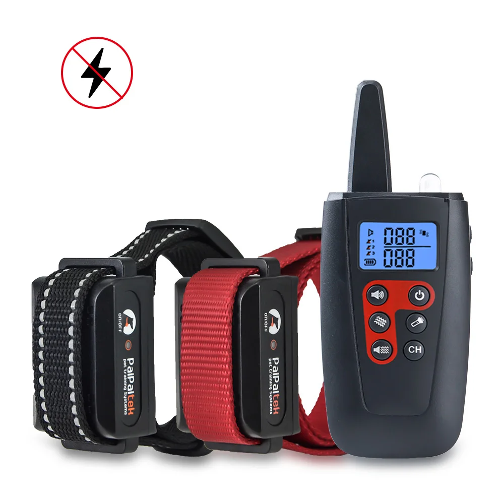 Amazon Top Seller 1000m Lcd Smart Custom Rechargeable Waterproof Electronic Shock Remote Dog Training Collar