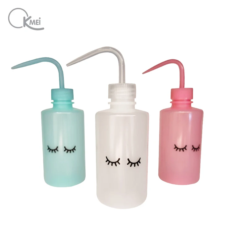 Wholesale 250ml high quality empty Eyelash Cleaning Elbow Lash Rinse Bottle