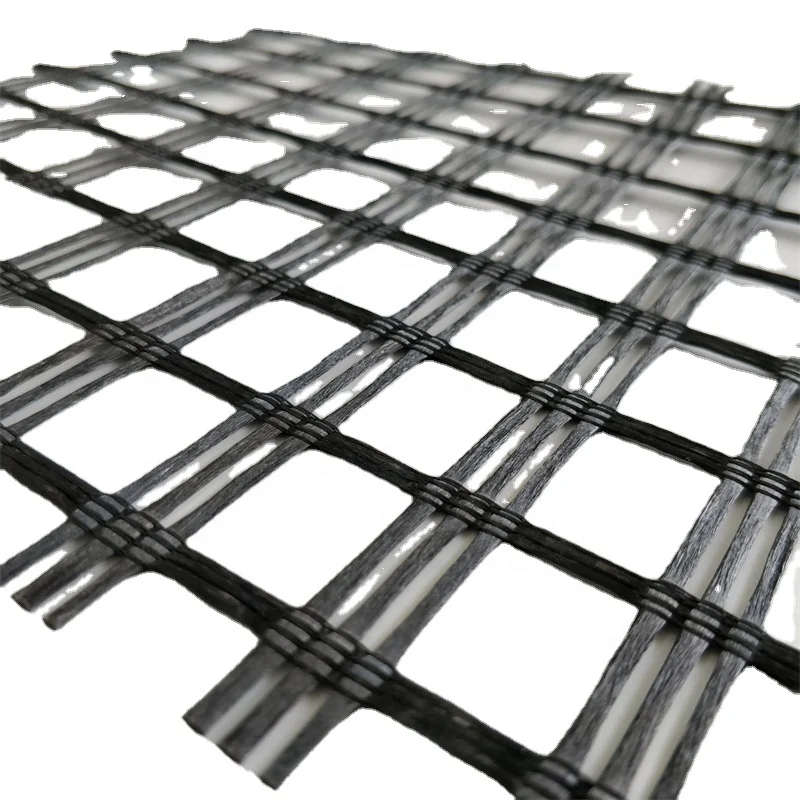 Factory Sale  Glass fiber grid composite geotextile  for Road High Quality Factory Price PP Polypropylene Plastic Soft Black