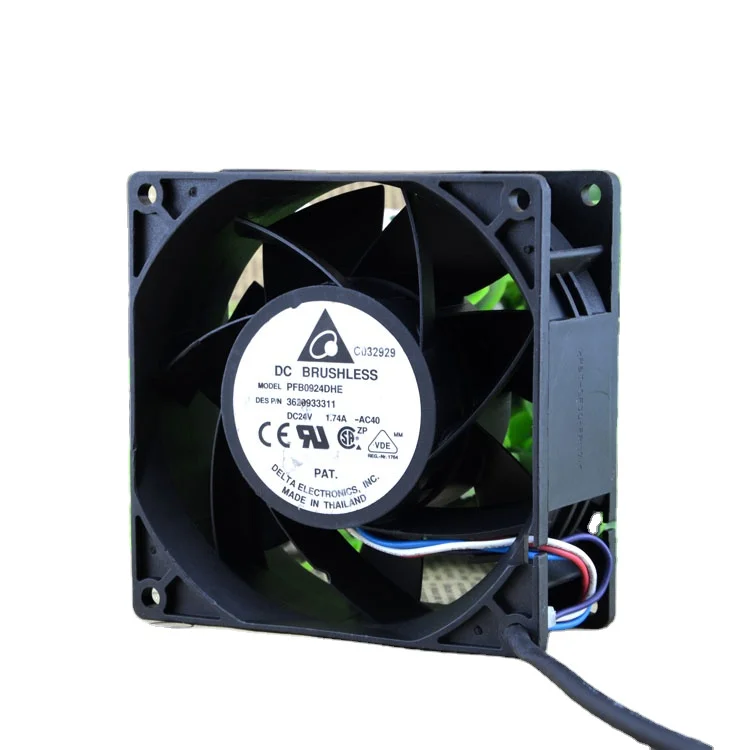 Original 9cm 9038 24v 1.74a Violent Large Air Volume Industrial Frequency Converter Fan Pfb0924dhe Cooling Fan