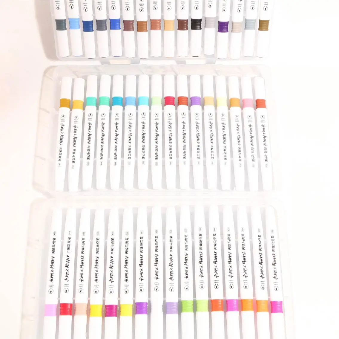 Promotional 48 Colors Acrylic Markers Pens Customized Waterproof Ink Art Marker Set for kids