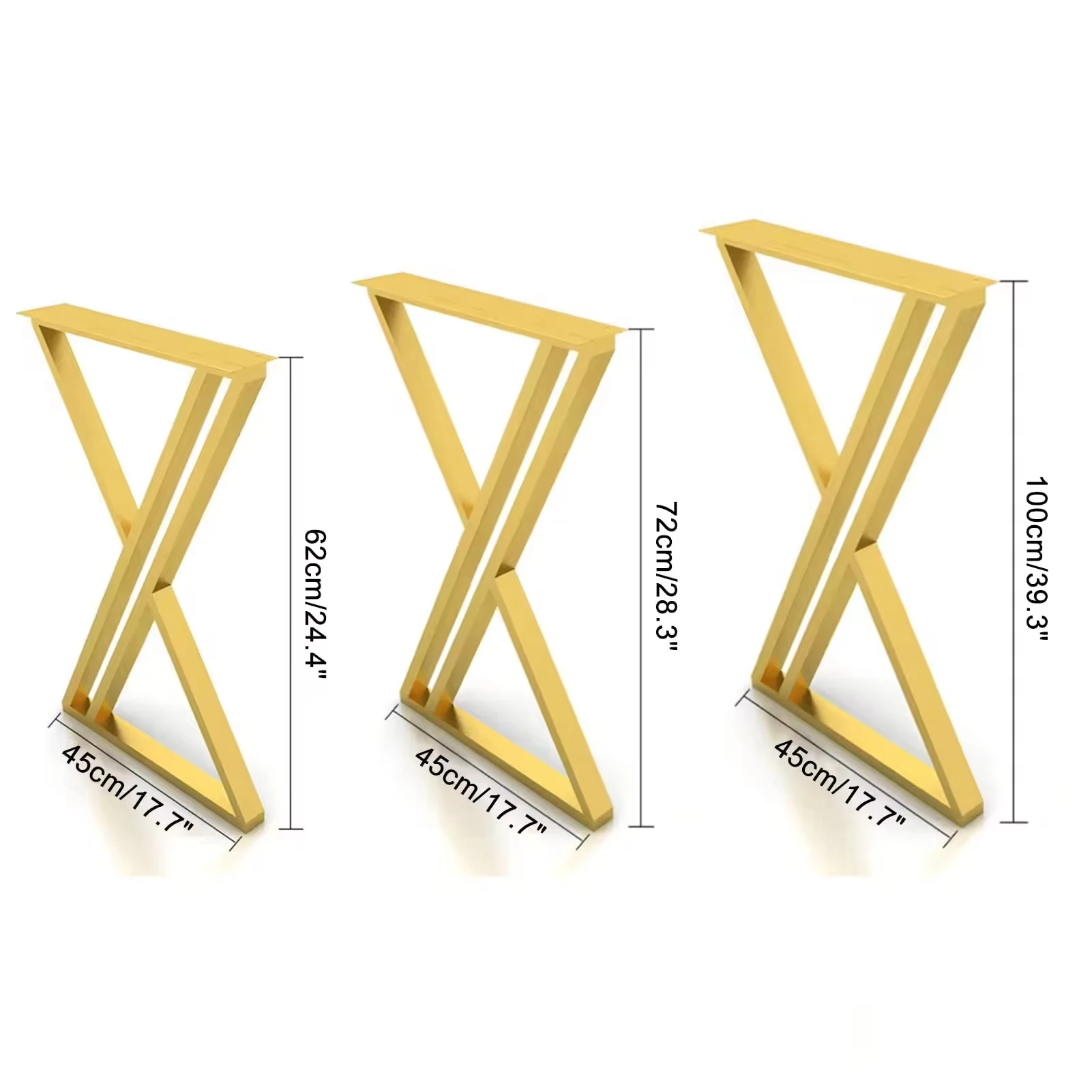 Topcent Furniture Legs Metal Table Bases Table Base Frames Industrial Restaurant Desk Office Cast Iron Steel Bench Coffee Dining