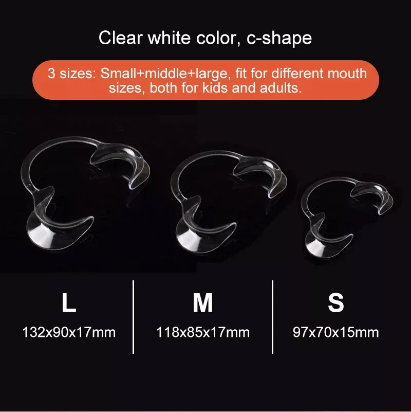 Multi-Purpose Dental Teeth Whitening Accessories C-Shape Wholesale Dental Cheek Retractor Teeth Whitening Mouth Opener Device