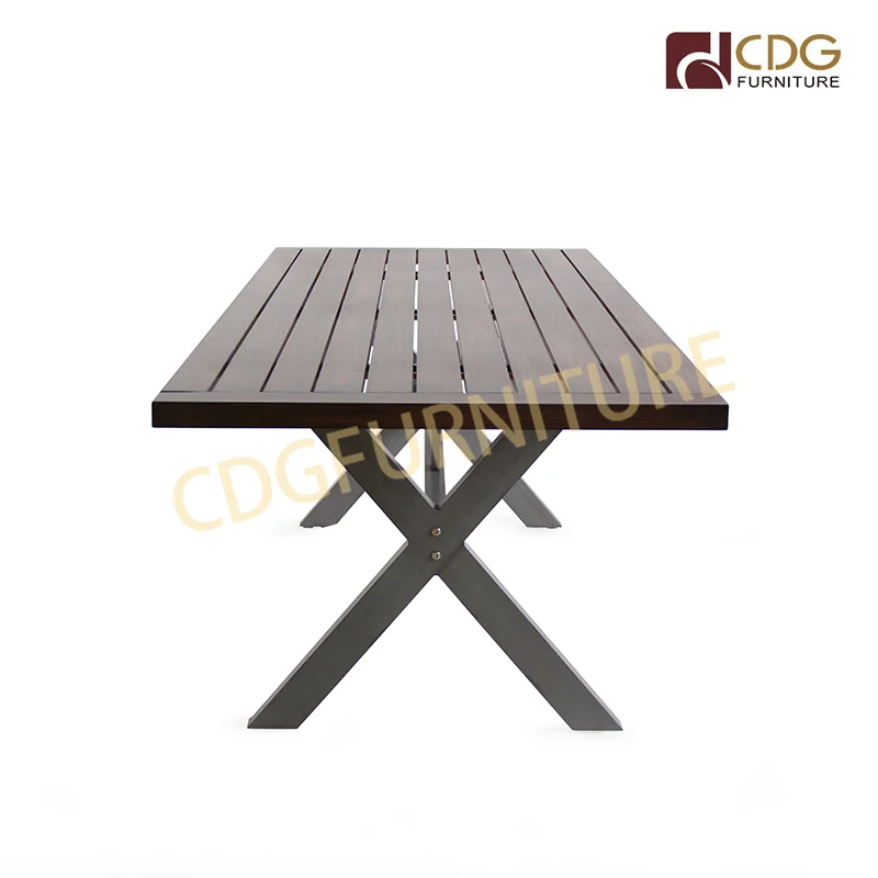 Классическая мебель, фермерские столы, вечеринка, мероприятие, деревянная текстура, цветной винтажный стальной обеденный стол, набор из 8 стульев