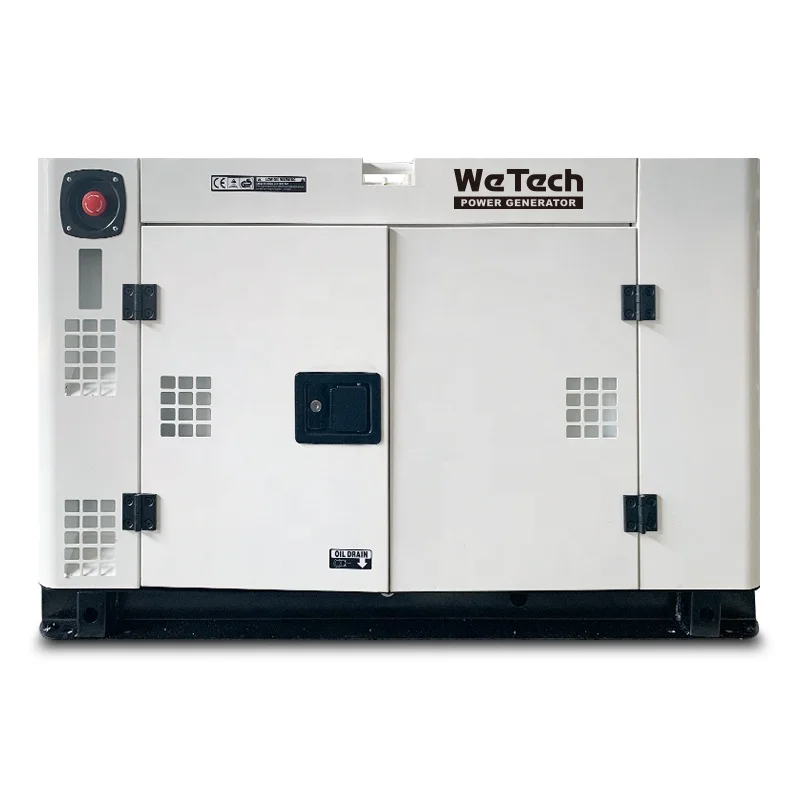 Wetech brand 12kw water cooled silent type diesel generator 15kva super generator set for sale