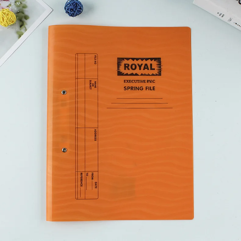 Factory best-selling FC polypropylene executive file (plastic)  PP Spring file thickening folder