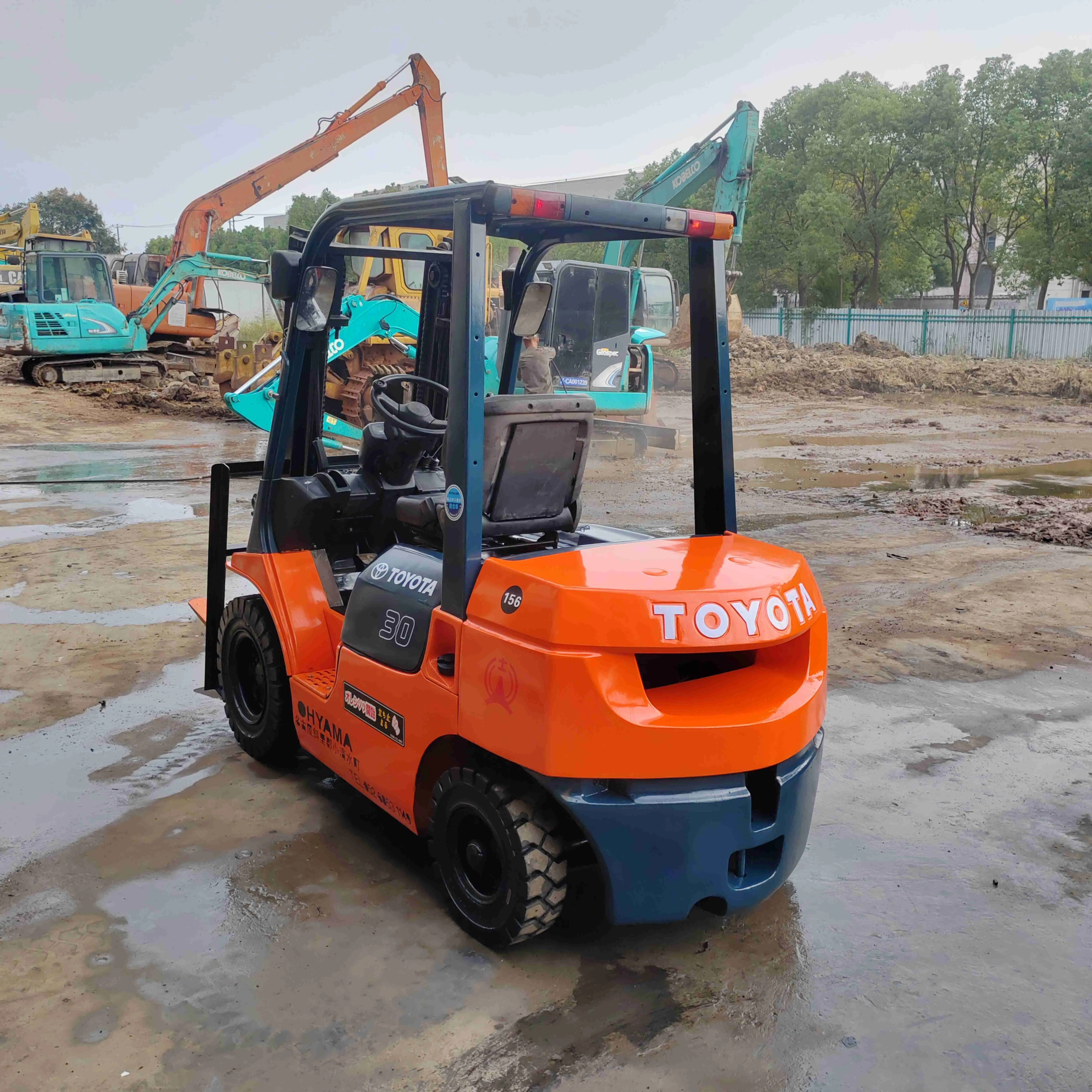 Used Toyota 3 ton forklift Toyota 8FD30 forklift is cheap to sell
