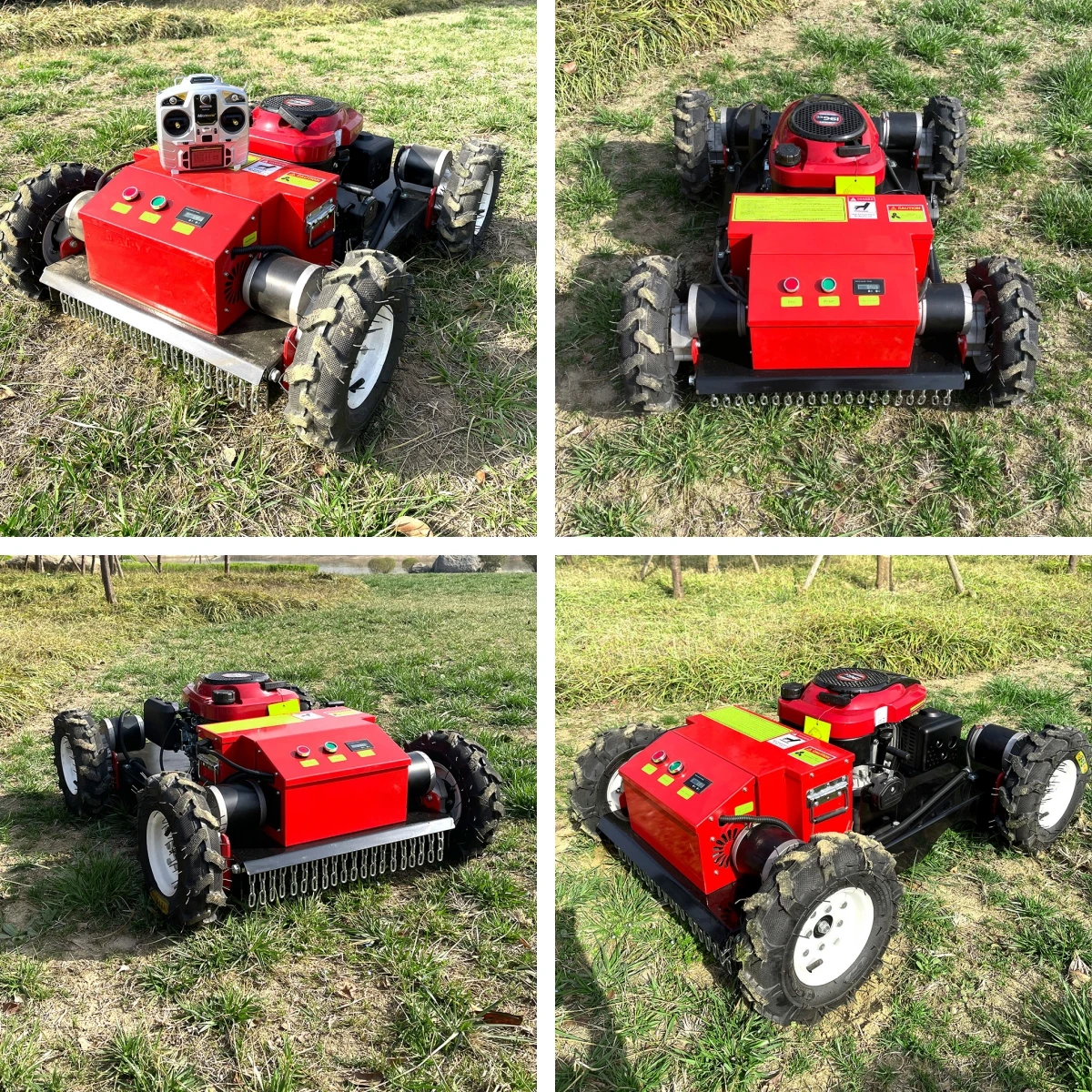 In Stock ! Garden Tools Wheel Lawn Mower Grass Cutting  Remote Control Mower