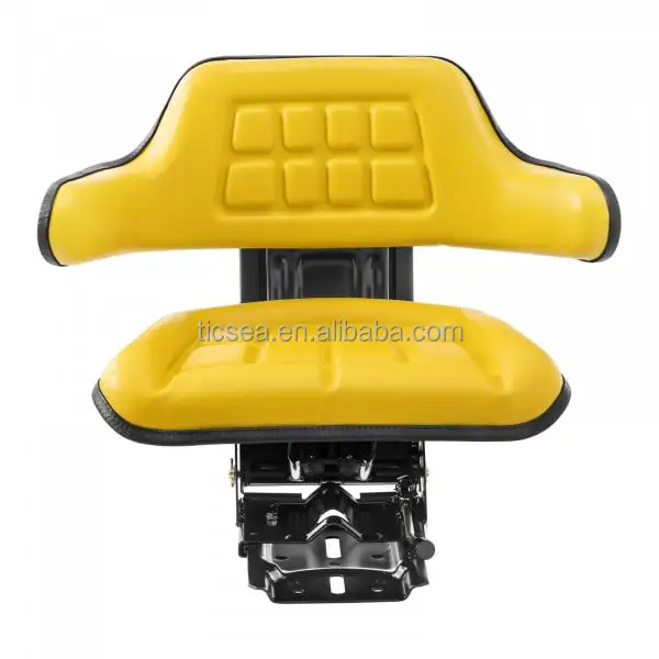 Желтые подвесные сиденья для трактора John Deere, New Holland, Kubota